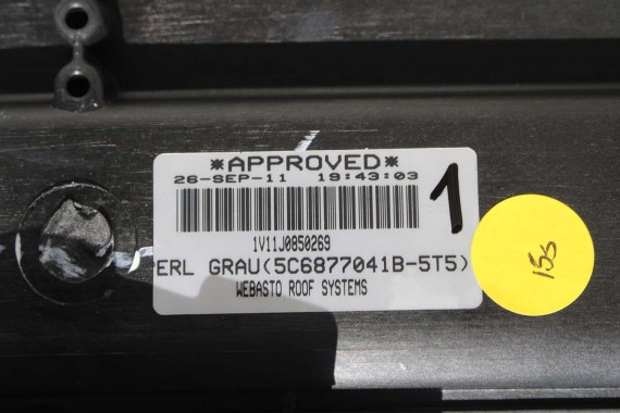 VW JETTA 5C SZYBERDACH 5C6877041B 5C6 877 041 B 5C 5K0959591 5C6877041 5C6877041B 5C6877041B 5C6877041B 5C6877041B 5C6877041B