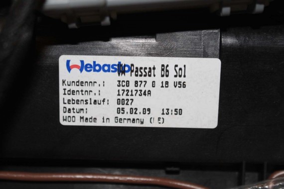 VW PASSAT B6 B7 SZYBERDACH 3C0877041 5M0877049 5M0877071 5M0877655 8D0959591C 5M0877651 5M0877049 3C0877041 5M0877049A