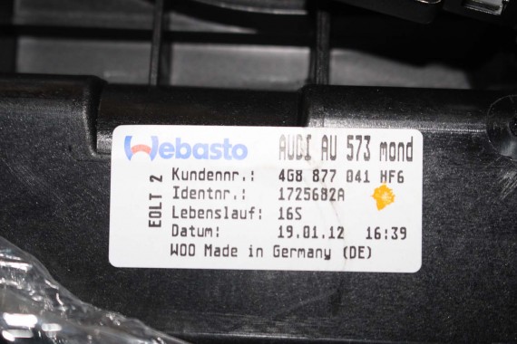AUDI A7 SZYBERDACH 4G8877041 4G8877049 4G8877255 4G8877041 4G8959591 4G8 877 041 dach 7P5959591 4G8877049A 4G8877041 4G8877049