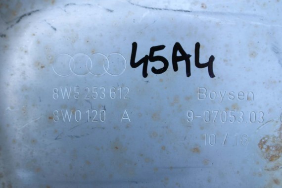 AUDI A4 A5 WYDECH TŁUMIK 8W0253411A 8W5253611 2.0 TFSi benzyna 8W F5 b9 środkowy 8W5253611 8W5253612 8W0253411A 8W0253611 QBK