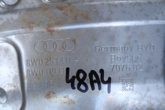 AUDI A4 A5 WYDECH TŁUMIK 8W0253411A 8W5253611 2.0 TFSi benzyna 8W F5 b9 środkowy 8W5253611 8W5253612 8W0253411A 8W0253611 QBK