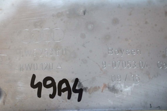 AUDI A4 A5 WYDECH TŁUMIK 8W0253411A 8W5253611 2.0 TFSi benzyna 8W F5 b9 środkowy 8W5253611 8W5253612 8W0253411A 8W0253611 QBK