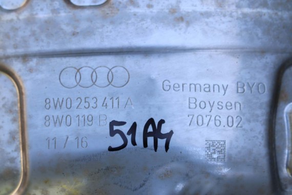 AUDI A4 A5 WYDECH TŁUMIK 8W0253411A 8W5253611 2.0 TFSi benzyna 8W F5 b9 środkowy 8W5253611 8W5253612 8W0253411A 8W0253611 QBK
