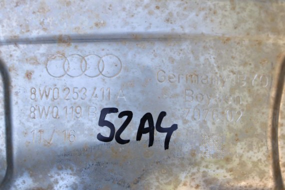 AUDI A4 A5 WYDECH TŁUMIK 8W0253411A 8W5253611 2.0 TFSi benzyna 8W F5 b9 środkowy 8W5253611 8W5253612 8W0253411A 8W0253611 QBK