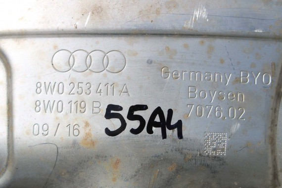 AUDI A4 A5 WYDECH TŁUMIK 8W0253411A 8W5253611 2.0 TFSi benzyna 8W F5 b9 środkowy 8W5253611 8W5253612 8W0253411A 8W0253611 QBK
