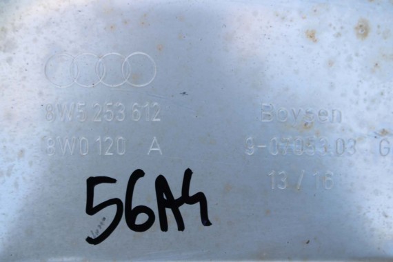 AUDI A4 A5 WYDECH TŁUMIK 8W0253411A 8W5253611 2.0 TFSi benzyna 8W F5 b9 środkowy 8W5253611 8W5253612 8W0253411A 8W0253611 QBK