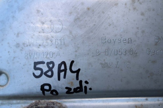 AUDI A4 A5 WYDECH TŁUMIK 8W0253411A 8W5253611 2.0 TFSi benzyna 8W F5 b9 środkowy 8W5253611 8W5253612 8W0253411A 8W0253611 QBK