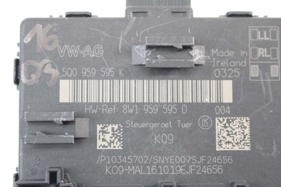 AUDI VW SKODA MODUŁ DRZWI 5Q0959592K 5Q0959592F 5Q0959593K 5Q0959593F 5Q0959595D 5Q0959595K 5Q0959592K 5Q0959592F 5Q0959593K