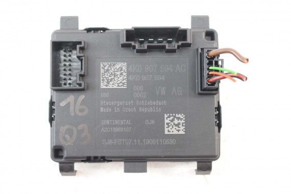 AUDI Q3 83A MODUŁ STEROWNIK SZYBERDACHU 4K0907594AC 4K0 907 594 AC STEROWNIKI 4K0907594 4K0907594AC SEAT SKODA VW 4K0907594AC