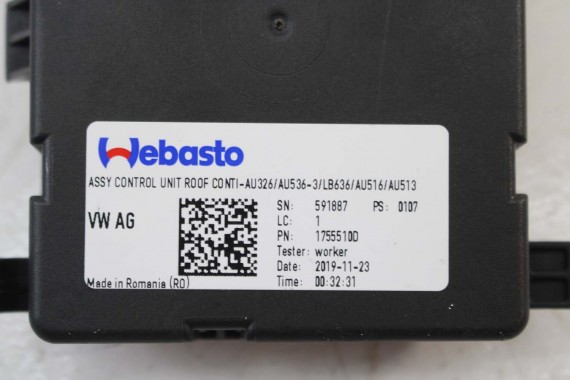 AUDI Q3 83A MODUŁ STEROWNIK SZYBERDACHU 4K0907594AC 4K0 907 594 AC STEROWNIKI 4K0907594 4K0907594AC SEAT SKODA VW 4K0907594AC