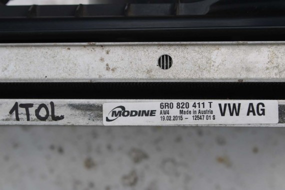 AUDI A1 VW POLO CHŁODNICE 6R0820411G 6R0145805H 6R0121253A 6R0820411M 6R0820411AC 6C0816411C chłodnica + wentylator 6R0959455E