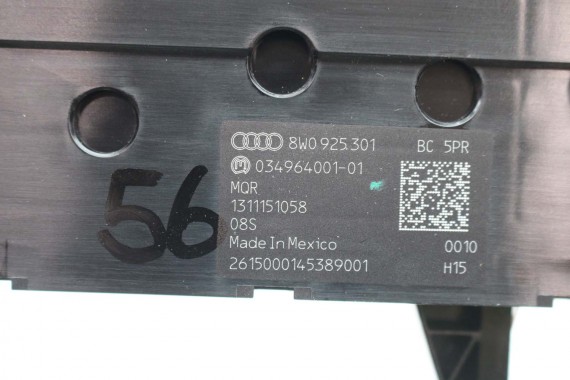 AUDI A4 PANEL Z PRZYCISKAMI PRZYCISKI 8W0925301BC 8W0 925 301 BC przycisk b9 f5 sterowania 8W0925301BC 8W0925301BC 8W0925301BC