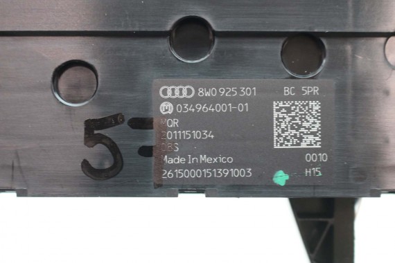 AUDI A4 PANEL Z PRZYCISKAMI PRZYCISKI 8W0925301BC 8W0 925 301 BC przycisk b9 f5 sterowania 8W0925301BC 8W0925301BC 8W0925301BC