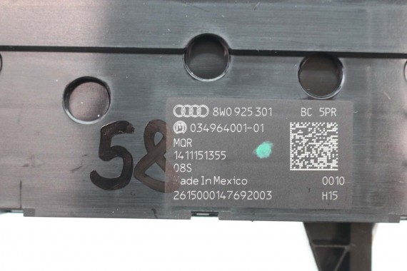 AUDI A4 PANEL Z PRZYCISKAMI PRZYCISKI 8W0925301BC 8W0 925 301 BC przycisk b9 f5 sterowania 8W0925301BC 8W0925301BC 8W0925301BC