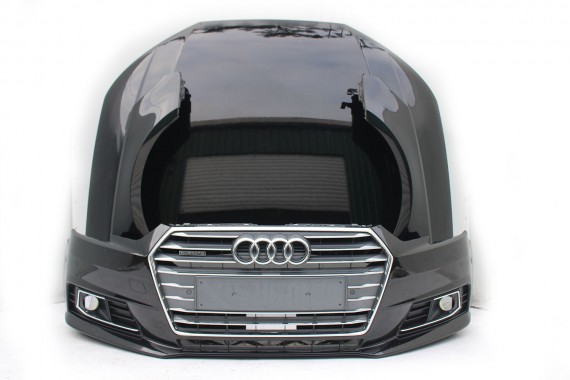 AUDI A4 B9 ZDERZAK PRZEDNI PRZÓD 8W0807065 + GRIL ATRAPA 8W0853651 GRILL  8W B9 0E0E LY9T czarny 8W0807065 8W0807611 8W0853651