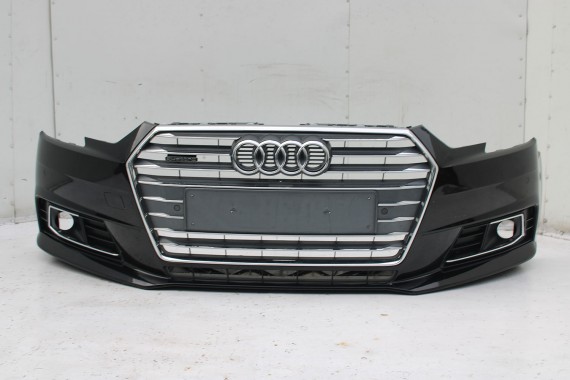 AUDI A4 B9 ZDERZAK PRZEDNI PRZÓD 8W0807065 + GRIL ATRAPA 8W0853651 GRILL  8W B9 0E0E LY9T czarny 8W0807065 8W0807611 8W0853651