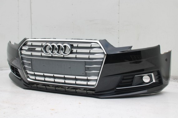 AUDI A4 B9 ZDERZAK PRZEDNI PRZÓD 8W0807065 + GRIL ATRAPA 8W0853651 GRILL  8W B9 0E0E LY9T czarny 8W0807065 8W0807611 8W0853651
