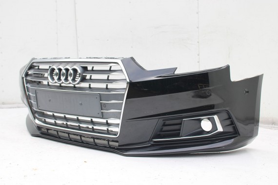 AUDI A4 B9 ZDERZAK PRZEDNI PRZÓD 8W0807065 + GRIL ATRAPA 8W0853651 GRILL  8W B9 0E0E LY9T czarny 8W0807065 8W0807611 8W0853651