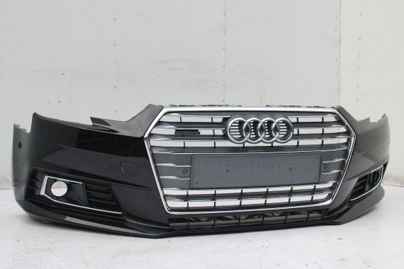 AUDI A4 B9 ZDERZAK PRZEDNI PRZÓD 8W0807065 + GRIL ATRAPA 8W0853651 GRILL  8W B9 0E0E LY9T czarny 8W0807065 8W0807611 8W0853651