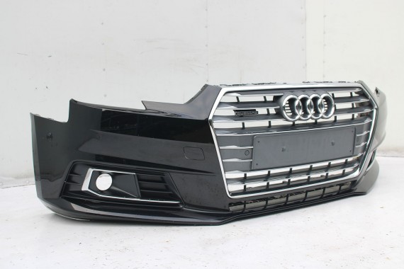 AUDI A4 B9 ZDERZAK PRZEDNI PRZÓD 8W0807065 + GRIL ATRAPA 8W0853651 GRILL  8W B9 0E0E LY9T czarny 8W0807065 8W0807611 8W0853651