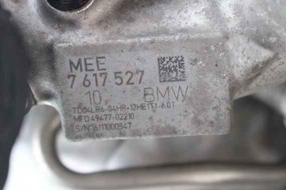 BMW TURBINA 7617527 SILNIK 2.0 benzyna B48A20A 1 2 X1 X2 F40 F45 F46 F48 F39 TURBOSPRĘŻARKA 7617527 11657617527  8626636 7617527