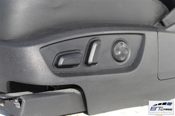 AUDI Q7  FOTELE KOMPLET FOTELI siedzeń siedzenia fotel tapicerka 4L skóra kolor czarny wersja 7-osobowa
