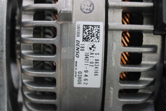 BMW 4 G23 ALTERNATOR 180A 8634166 14V DENSO S8634168 12318634168 8634167 12318634167 8689832 8654280 8634166 8689831 8634168