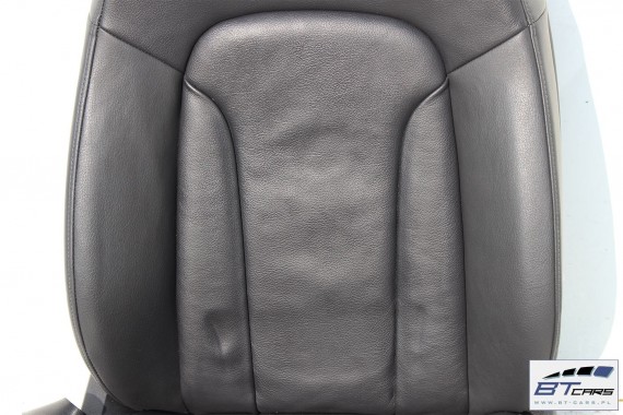 7AUDI Q7 FOTELE KOMPLET FOTELI siedzeń siedzenia fotel tapicerka 4L skóra kolor czarny wersja 7 osobowa