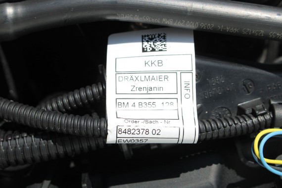 BMW 3 G20 WIĄZKA INSTALACJA SILNIKA 8743494 12518743494 8483814 12538483814  8482362 12518482362 8482378 12518482378 8743494