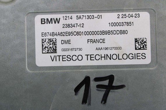 BMW X6 KOMPUTER SILNIKA 5A71303 5A71303 sterownik silnik 2.0 B48B20S STEROWNIK MODUŁ 12145A71303 5A71303 5B414F7 5B4D4B6 5B5D985