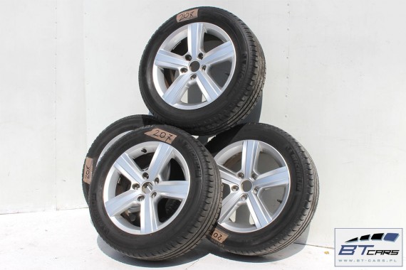 VW GOLF 7 VII SPORTSVAN FELGI 16 OPONY LATO KOŁA felga 5G0601025N 6,5J*16H2 ET46 opona Michelin Energy Saver 205/55/16 91V