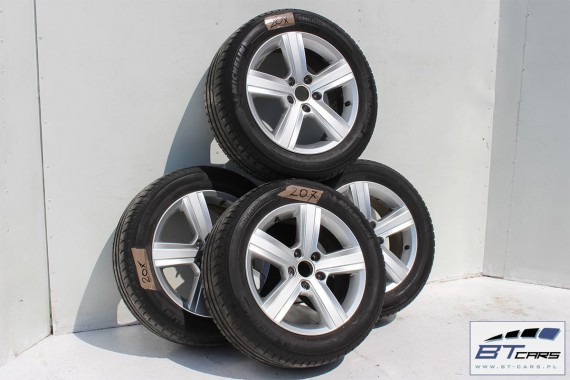 VW GOLF 7 VII SPORTSVAN FELGI 16 OPONY LATO KOŁA felga 5G0601025N 6,5J*16H2 ET46 opona Michelin Energy Saver 205/55/16 91V