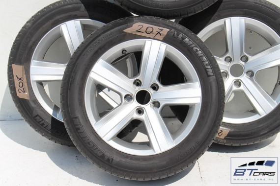 VW GOLF 7 VII SPORTSVAN FELGI 16 OPONY LATO KOŁA felga 5G0601025N 6,5J*16H2 ET46 opona Michelin Energy Saver 205/55/16 91V