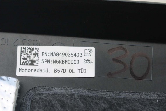 BMW X5 X6 X7 POKRYWA SILNIKA 8490354 dekiel SILNIK 3.0 d B57D30B B57 D30 8490354 8490354 8490354 11148490354 8490354 8490354