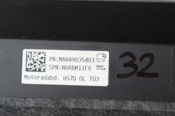 BMW X5 X6 X7 POKRYWA SILNIKA 8490354 dekiel SILNIK 3.0 d B57D30B B57 D30 8490354 8490354 8490354 11148490354 8490354 8490354