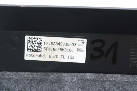 BMW X5 X6 X7 POKRYWA SILNIKA 8490355 dekiel SILNIK 3.0 B58_B30P G05 G07 B58N 8490355 8490355 8490355 11148490355 B58B 8490355