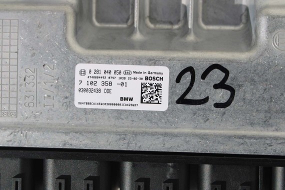 BMW X5 X6 X7 KOMPUTER SILNIKA 7102358 B57D30 3.0d silnik diesel B57D30B 7102358 12147102358 7102358 7102358 12147102358 7102358