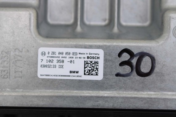 BMW X5 X6 X7 KOMPUTER SILNIKA 7102358 B57D30 3.0d silnik diesel B57D30B 7102358 12147102358 7102358 7102358 12147102358 7102358