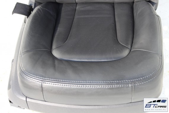 AUDI Q7 FOTELE KOMPLET FOTELI siedzeń siedzenia fotel tapicerka 4L skóra kolor szary beż wersja 6 osobowa