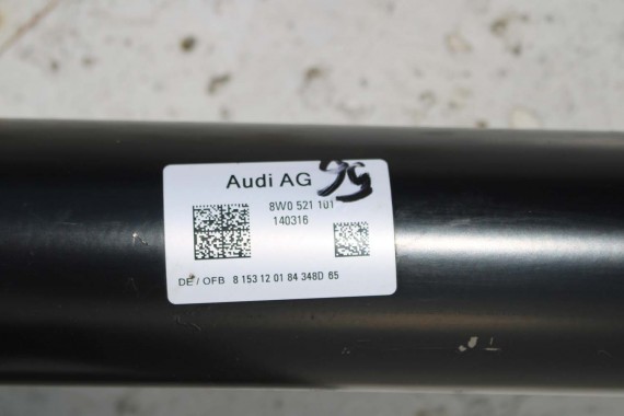 AUDI A4 A5 WAŁ NAPĘDOWY WAŁ KARDANA 8W0521101 8W0521101 8W0521101 8W0521101J 8W0521101 8W0521101J 8W0521101 8W0521101J 8W0521101