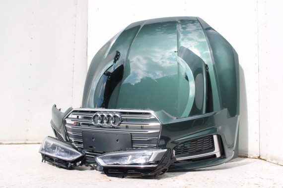 AUDI A5 S5 F5 PRZÓD LX6W maska błotnik pas przedni zderzak lampy 8W Q6Q6 ZIELONY wzmocnienie błotniki 8W6 3.0 TFSi 8W6941035E