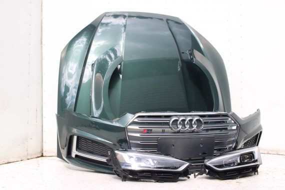 AUDI A5 S5 F5 PRZÓD LX6W maska błotnik pas przedni zderzak lampy 8W Q6Q6 ZIELONY wzmocnienie błotniki 8W6 3.0 TFSi 8W6941035E
