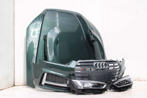 AUDI A5 S5 F5 PRZÓD LX6W maska błotnik pas przedni zderzak lampy 8W Q6Q6 ZIELONY wzmocnienie błotniki 8W6 3.0 TFSi 8W6941035E