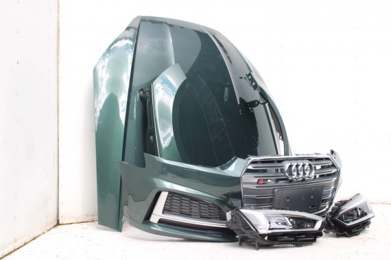AUDI A5 S5 F5 PRZÓD LX6W maska błotnik pas przedni zderzak lampy 8W Q6Q6 ZIELONY wzmocnienie błotniki 8W6 3.0 TFSi 8W6941035E