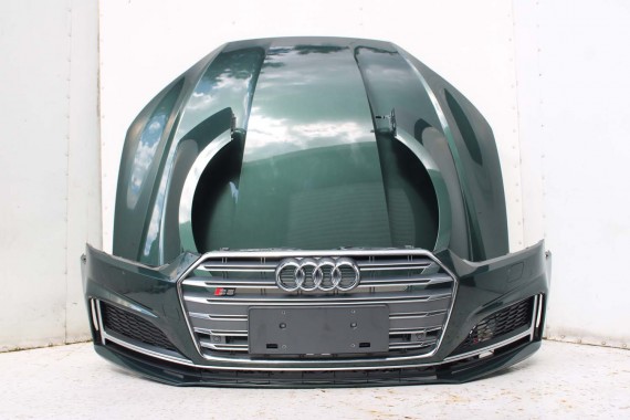 AUDI A5 S5 F5 PRZÓD LX6W maska błotnik pas przedni zderzak lampy 8W Q6Q6 ZIELONY wzmocnienie błotniki 8W6 3.0 TFSi 8W6941035E