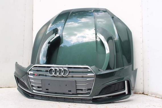 AUDI A5 S5 F5 PRZÓD LX6W maska błotnik pas przedni zderzak lampy 8W Q6Q6 ZIELONY wzmocnienie błotniki 8W6 3.0 TFSi 8W6941035E