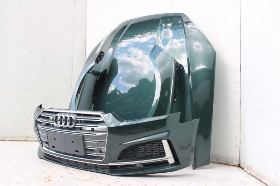 AUDI A5 S5 F5 PRZÓD LX6W maska błotnik pas przedni zderzak lampy 8W Q6Q6 ZIELONY wzmocnienie błotniki 8W6 3.0 TFSi 8W6941035E