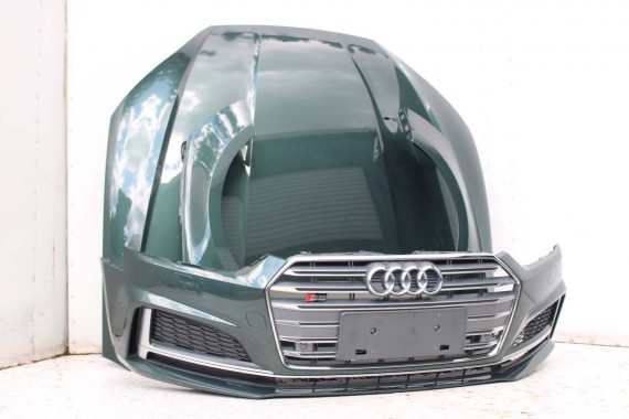 AUDI A5 S5 F5 PRZÓD LX6W maska błotnik pas przedni zderzak lampy 8W Q6Q6 ZIELONY wzmocnienie błotniki 8W6 3.0 TFSi 8W6941035E