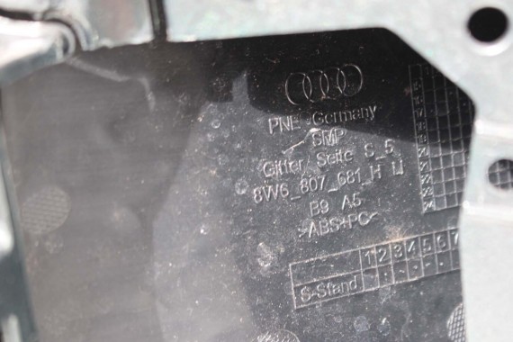 AUDI A5 S5 F5 PRZÓD LX6W maska błotnik pas przedni zderzak lampy 8W Q6Q6 ZIELONY wzmocnienie błotniki 8W6 3.0 TFSi 8W6941035E