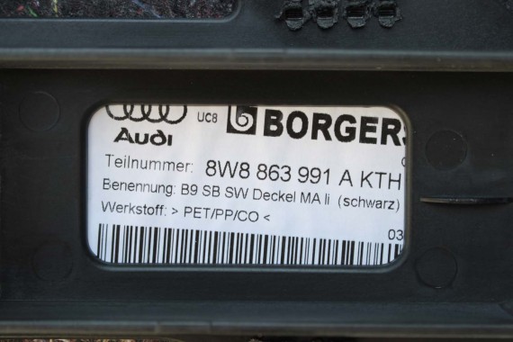 AUDI S5 SPORTBACK BOCZEK DYWAN TAPICERKA BAGAŻNIKA 8W8863463 8W8863879F 8W8863880E boczki bagażnik tapicerka 8W8863991 A5 F5 8W